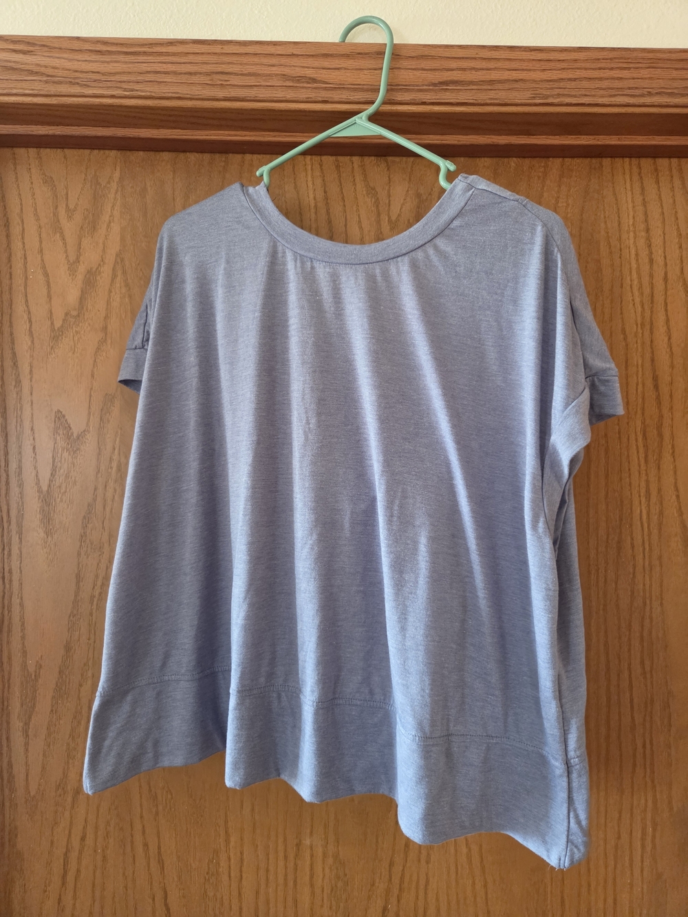 SHEIN Light Blue Relaxed Short Sleeve Tee